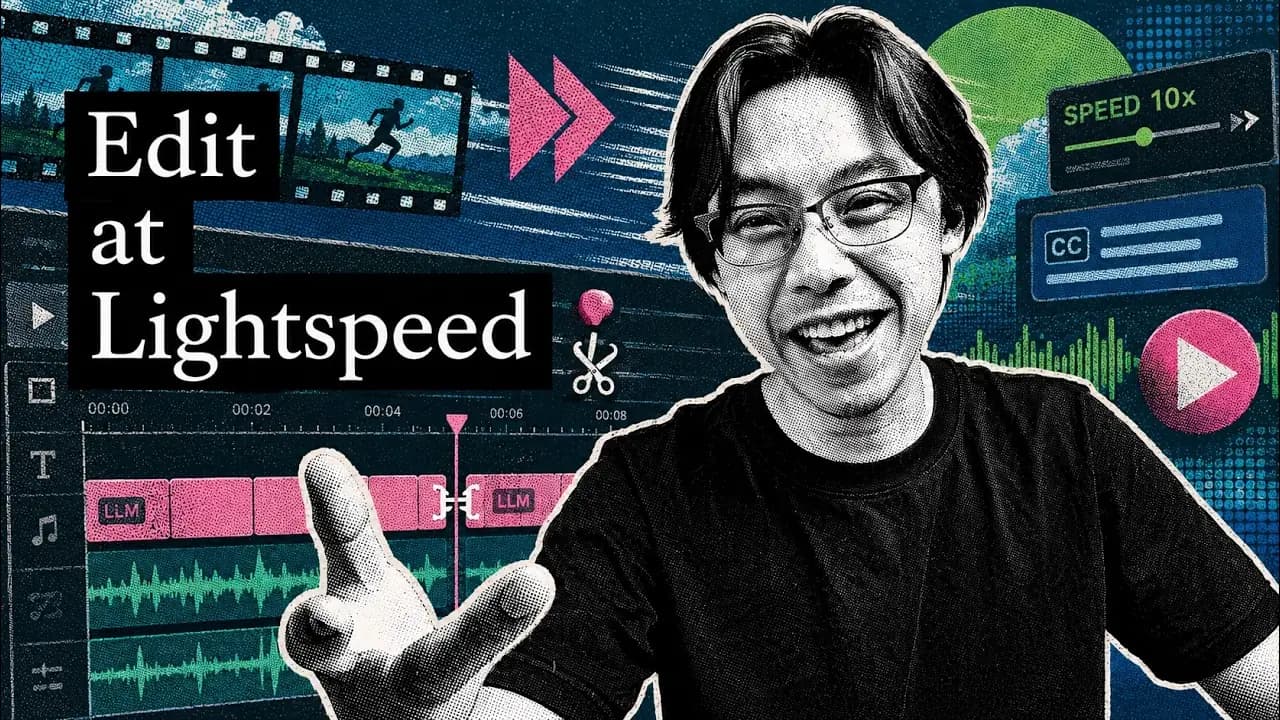 ChatCut 官方功能页的 Edit at Lightspeed 宣传画面