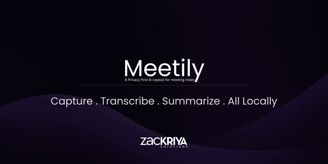 Meetily project interface