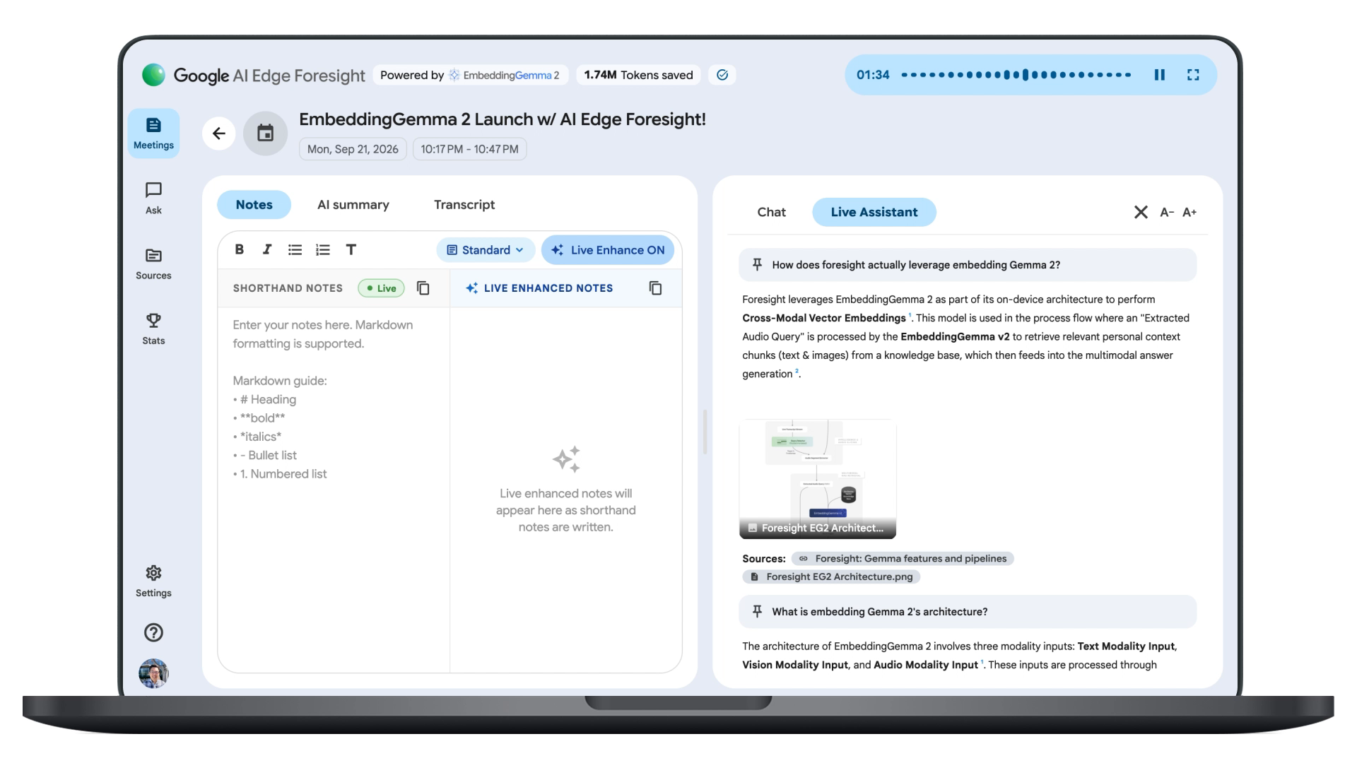 Foresight 的实时回答下方列出一份说明文档与架构图作为来源。