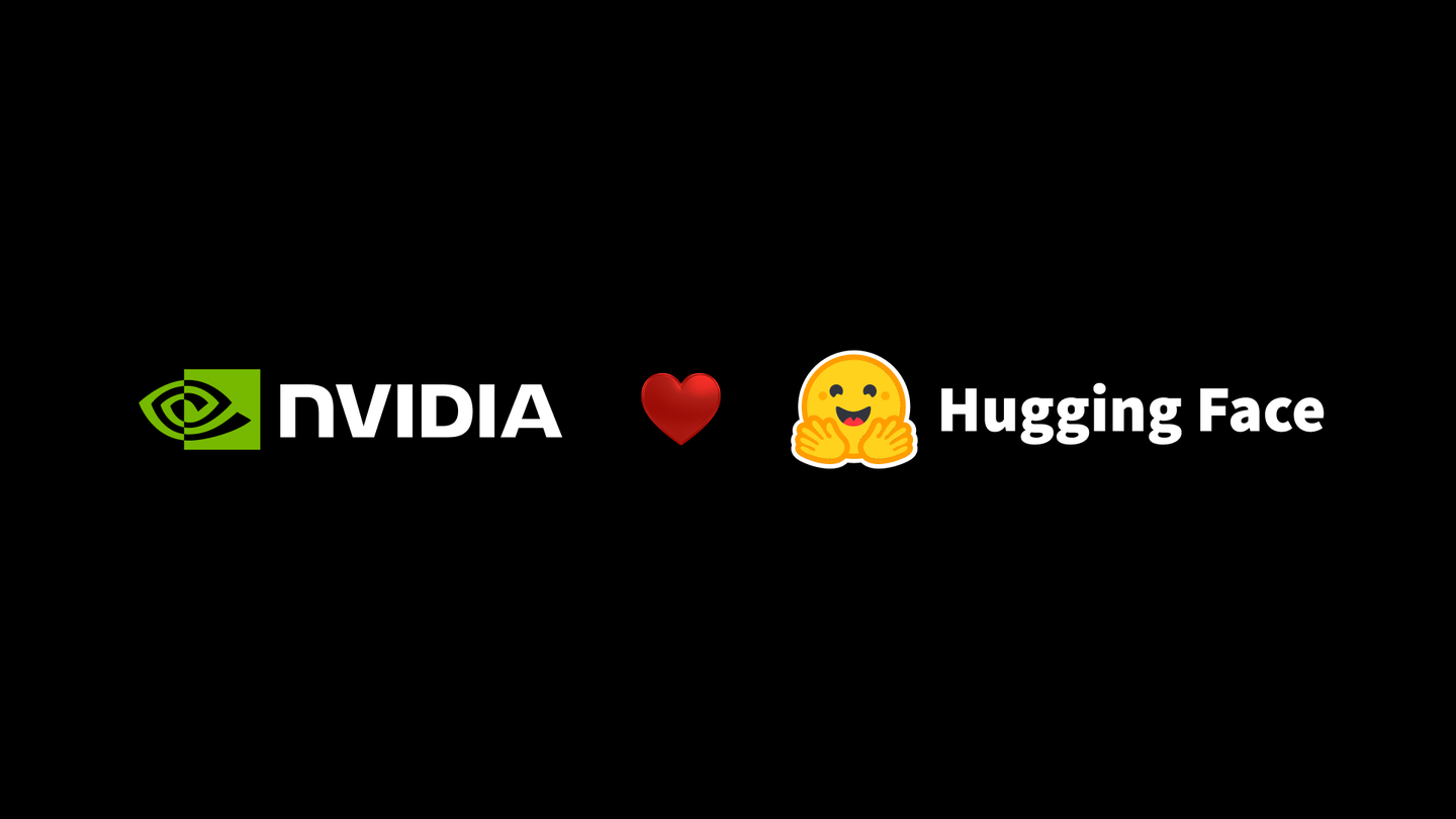 NVIDIA and Hugging Face brand image from the official announcement.